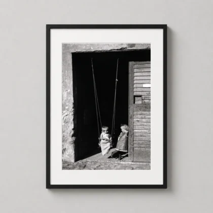André Kertész, The Swing Hungary c.1920 wall print with documentary visual presence by MerchFuse