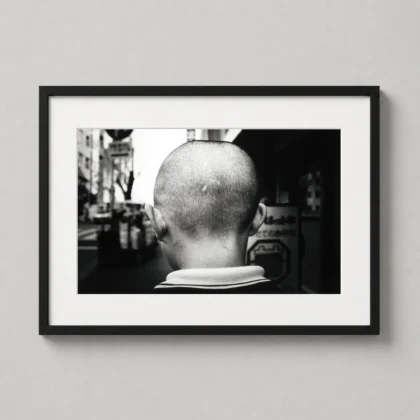 Daido Moriyama, Tokyo Back of Boy's Head 1981 photography print for gallery wall display by MerchFuse