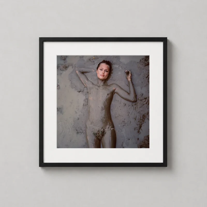 Lauren Hutton in Mud by Annie Leibovitz, Oxford 1981 Photography Print