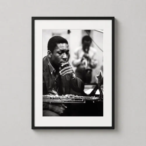 Miles Davis and John Coltrane Jazz Studio NYC 1959 Photography Print