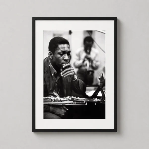Miles Davis and John Coltrane Jazz Studio NYC 1959 Photography Print