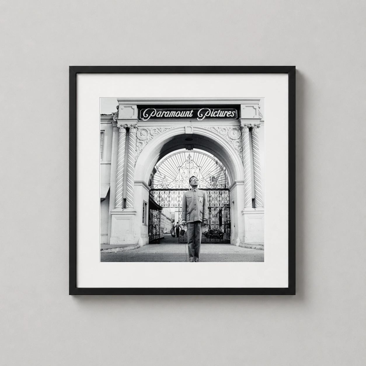 Kwong Chi Tseng Paramount — black and white conceptual self-portrait of artist Kwong Chi Tseng in a