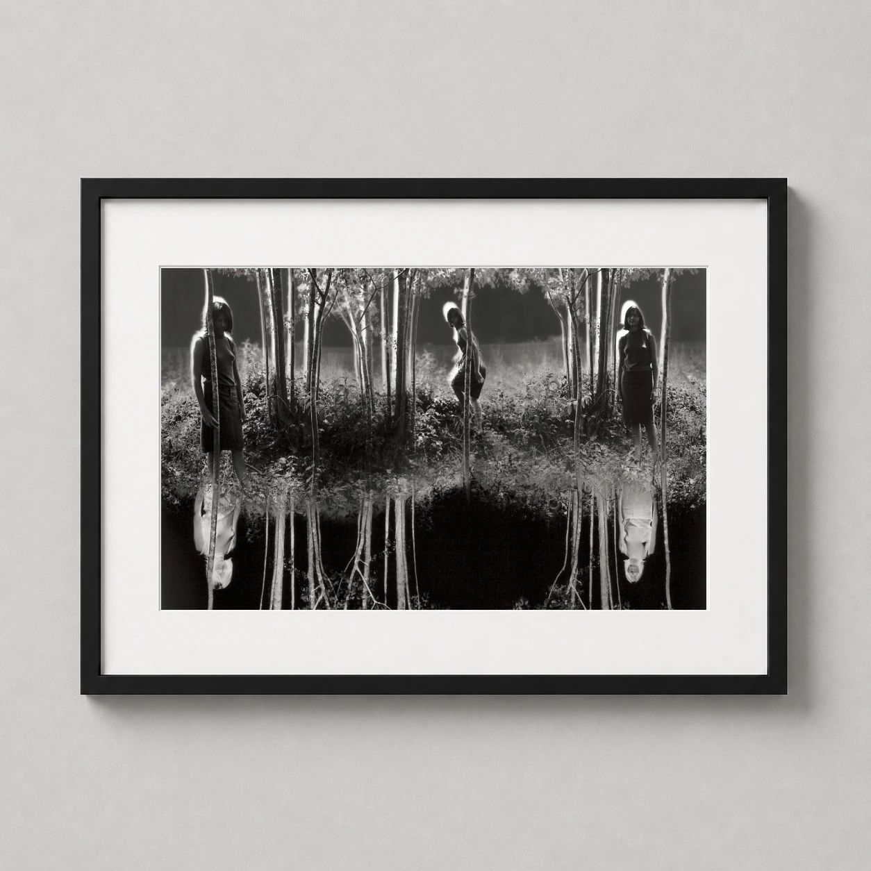 Jerry Uelsmann Small Woods — surreal black and white fine art photography print by Jerry Uelsmann