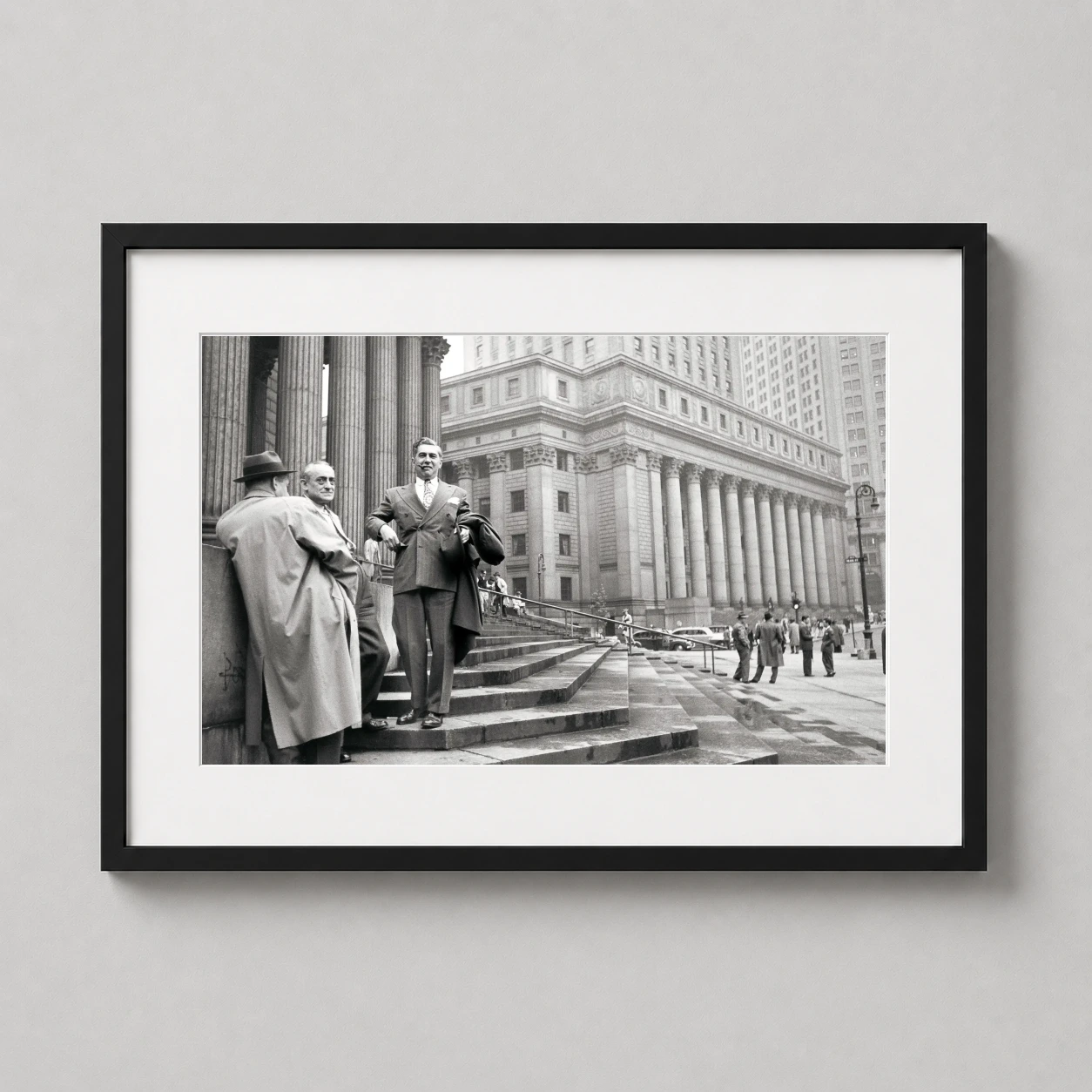Henri Cartier-bresson Hall Records — black and white street photography print by Henri Cartier-Bresson