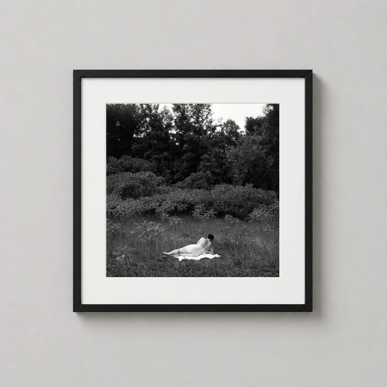 Harry Callahan Eleanor 1954 — black and white fine art photograph capturing Eleanor reclining in a