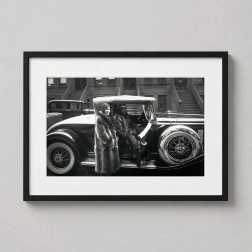 James Van Der Zee Couple in Harlem 1932 Black and White Photography Print