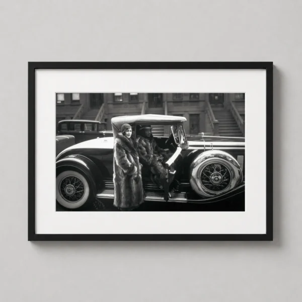 James Van Der Zee Couple in Harlem 1932 Black and White Photography Print