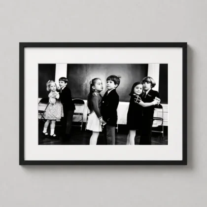 Elliott Erwitt Dance Class — black and white photography print by Elliott Erwitt capturing young