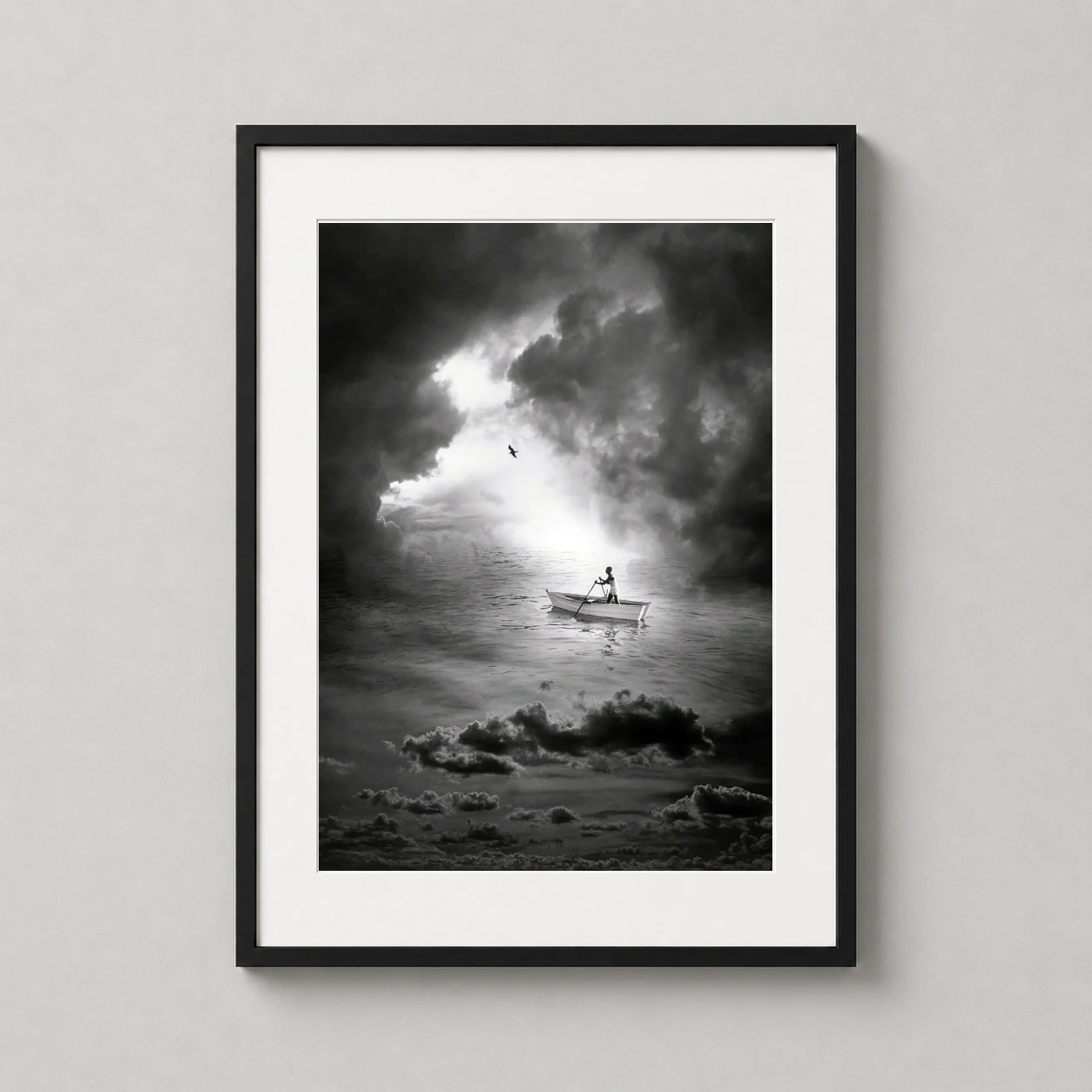 Jerry Uelsmann Rowboat (1995) — jerry Uelsmann Rowboat 1995 Surreal serves as a black-and-white