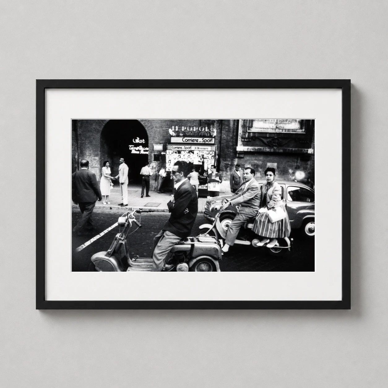 William Klein Red Light — cinematic black and white street scene by William Klein featuring