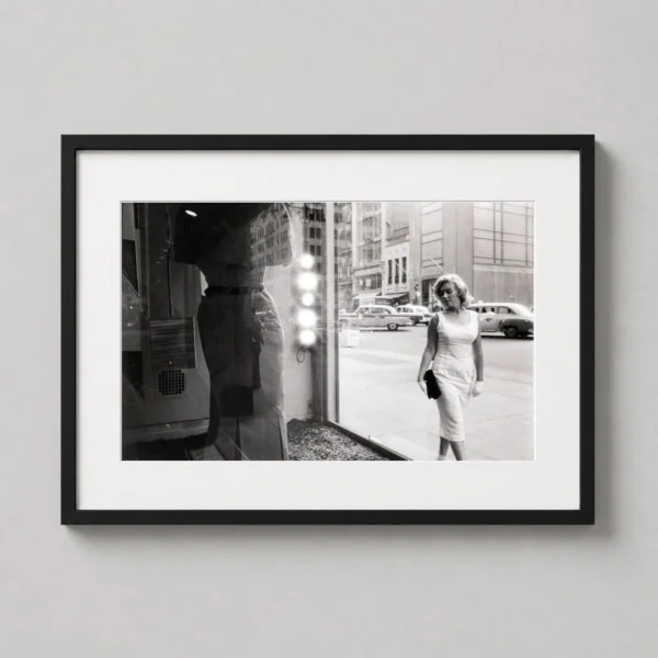 Marilyn Monroe 5th Avenue 1957 by Sam Shaw Black and White Photography Print