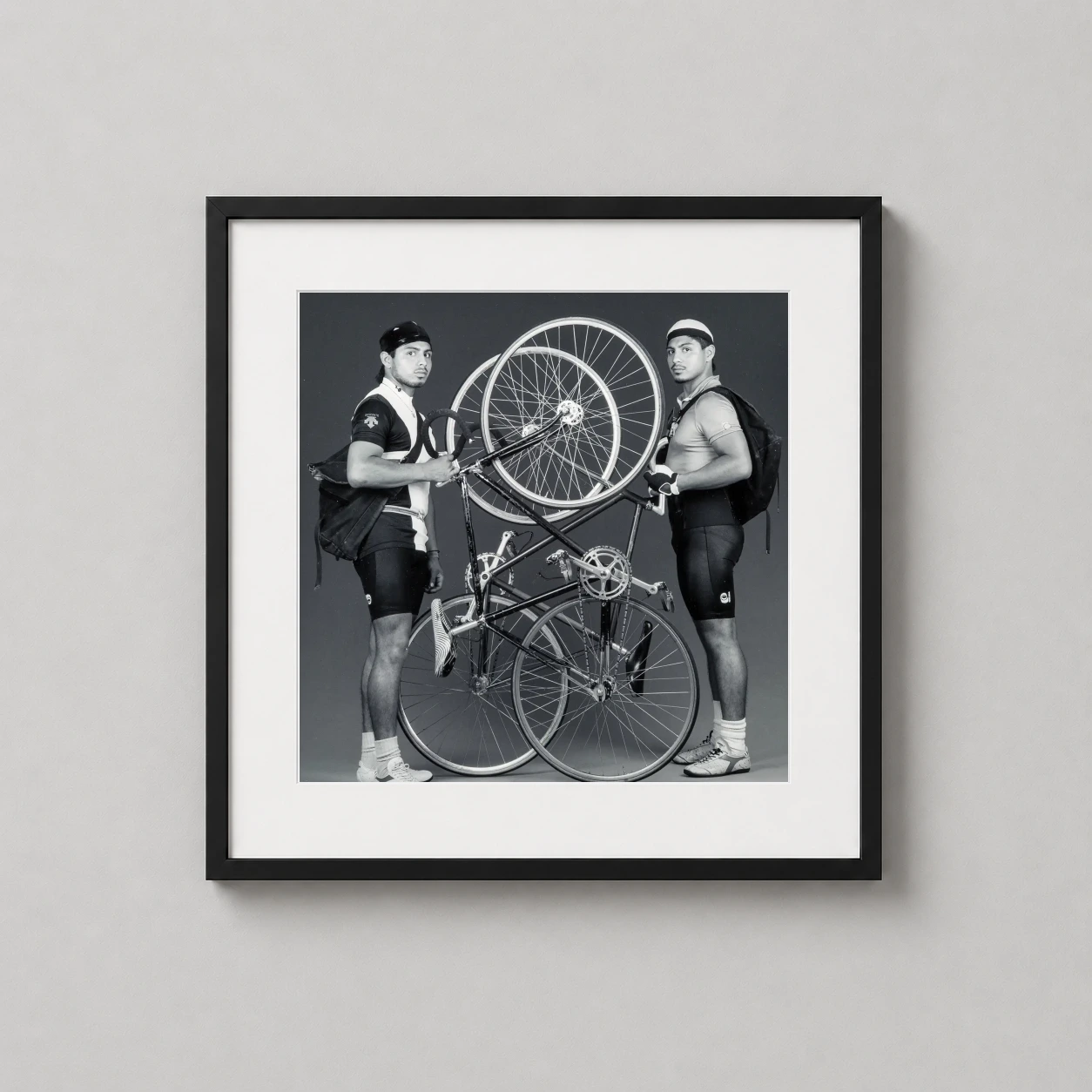 Robert Mapplethorpe Bike Couriers — striking 1987 black and white portrait by Robert Mapplethorpe featuring