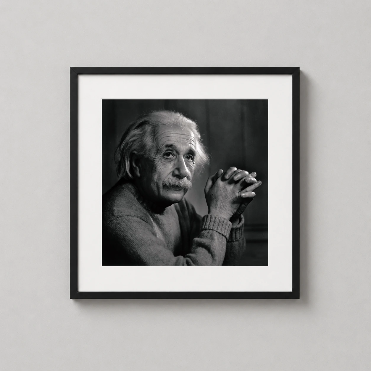 Yousuf Karsh Photography — masterful black and white portrait of Albert Einstein in 1948 by Yousuf
