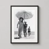 Robert Capa, Pablo Picasso and Francoise Gilot 1948 Photography Print