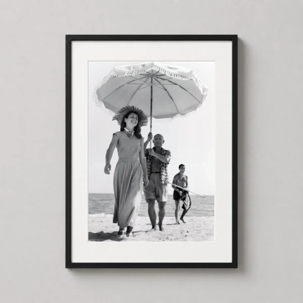 Robert Capa, Pablo Picasso and Francoise Gilot 1948 Photography Print