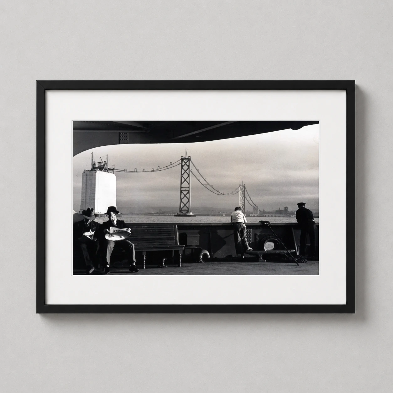 Peter Stackpole Bay Bridge — vintage black and white photograph by Peter Stackpole capturing the