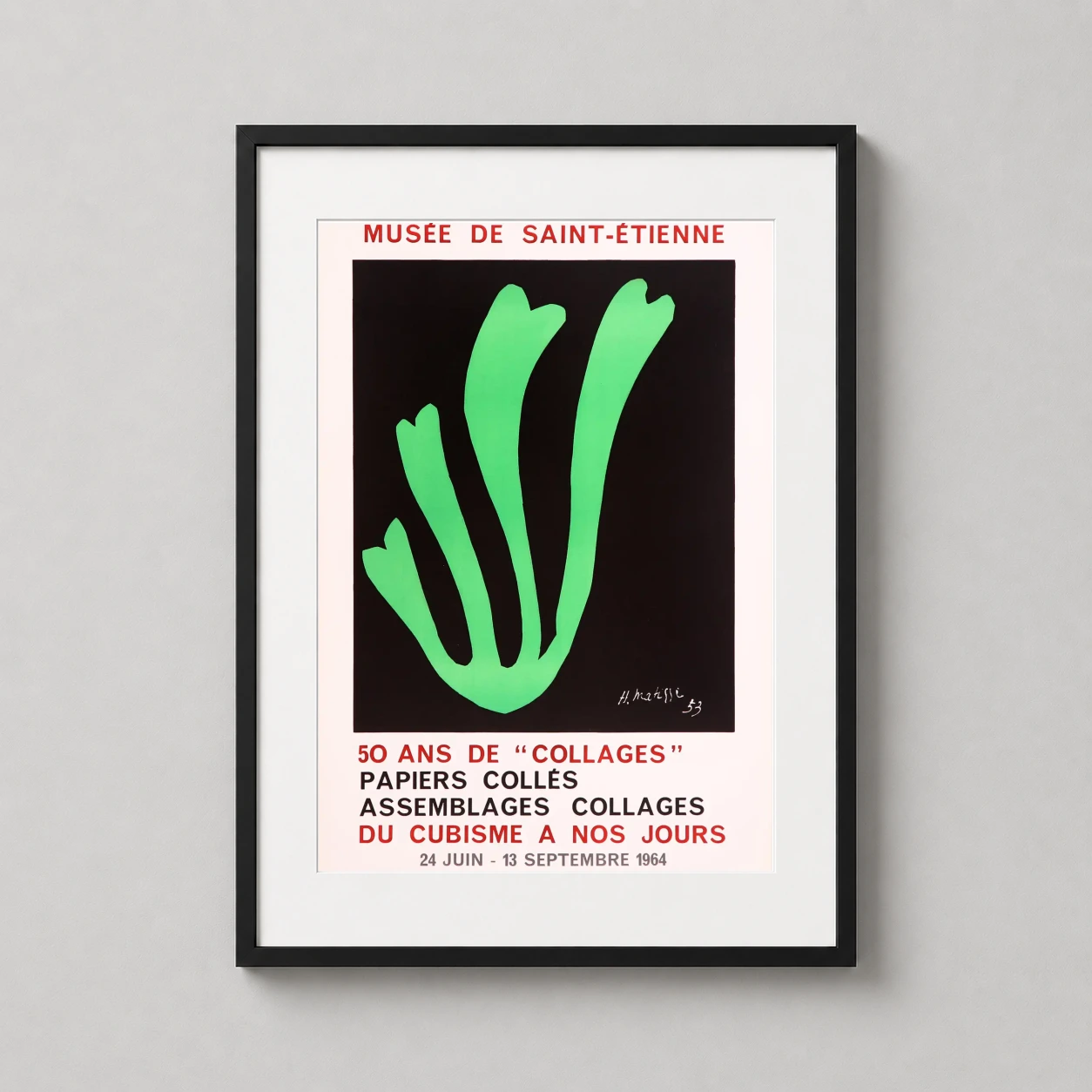 Henri Matisse Algue Verte — features the vibrant green Algue Verte cutout by Henri Matisse against