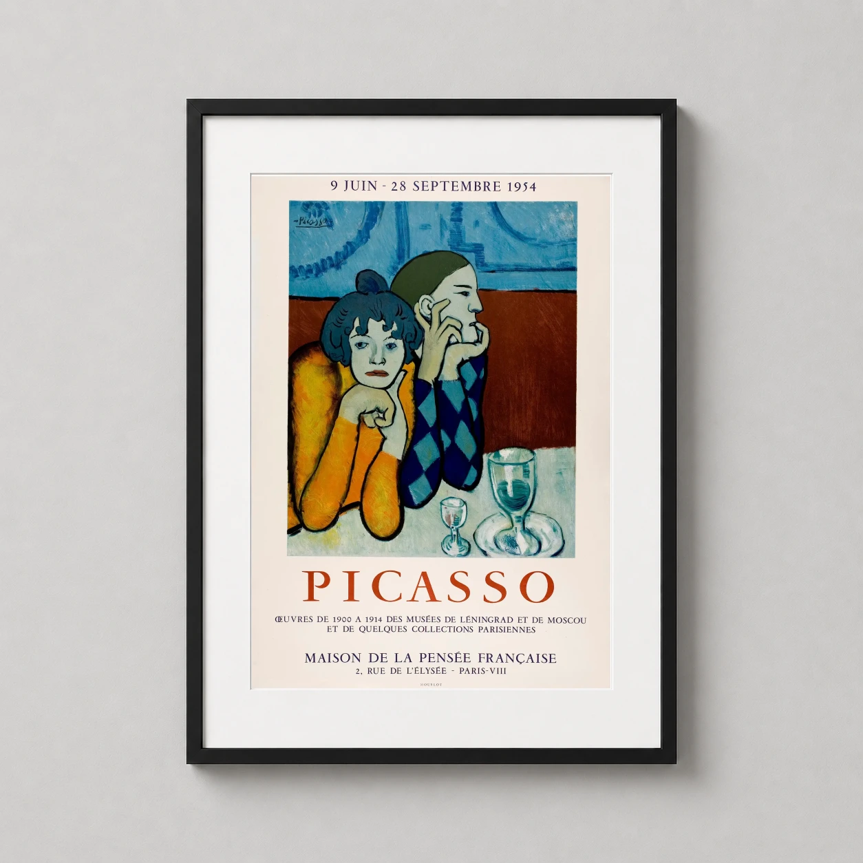 Pablo Picasso — pablo Picasso Harlequin Companion 1954 reads as a cubist and modern art