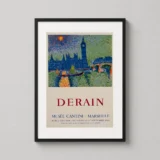 André Derain, Vintage Exhibition Art Poster, Houses of Parliament London