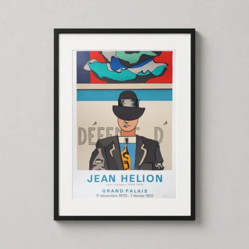 Jean Hélion, Art Exhibition Vintage Mid-Century Modern Poster
