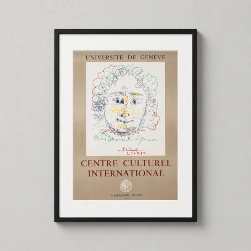 Pablo Picasso Scribble Portrait Photography Print