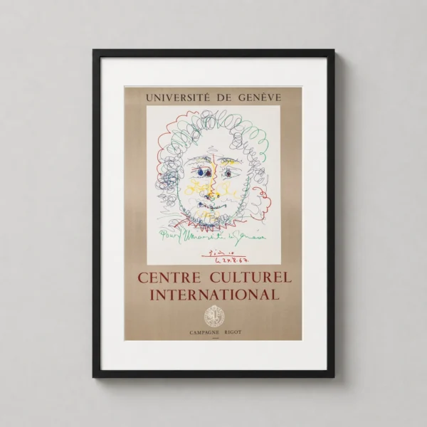 Pablo Picasso Scribble Portrait Photography Print
