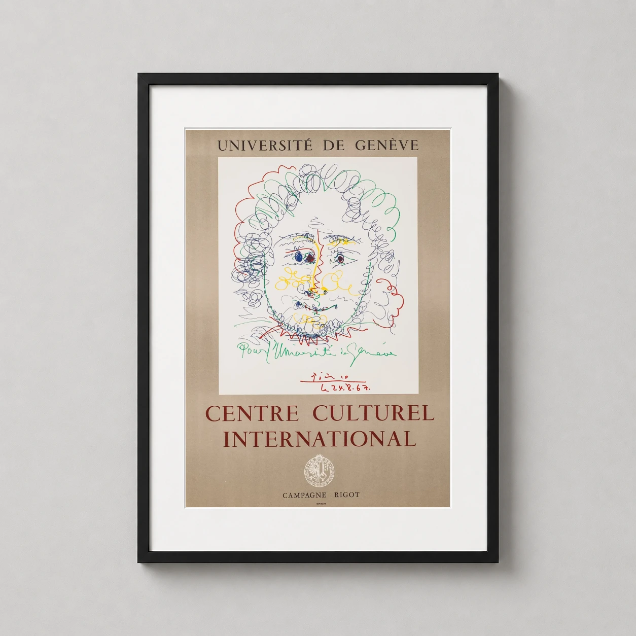 Pablo Picasso Scribble — pablo Picasso Scribble Portrait is presented as a photography print