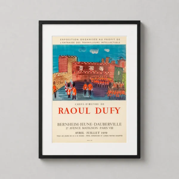 Raoul Dufy Military Guards St James Palace 1959 Art Print