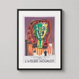 Pablo Picasso Tete de Femme Atelier Mourlot Exhibition Art Print