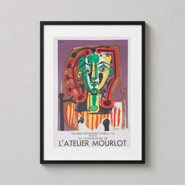 Pablo Picasso Tete de Femme Atelier Mourlot Exhibition Art Print