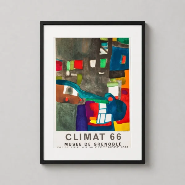 Maurice Estève Climat 66 Abstract Exhibition Wall Art Print