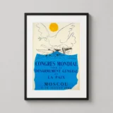 Pablo Picasso Peace Dove, 1962 Moscow Congress Exhibition Art Print