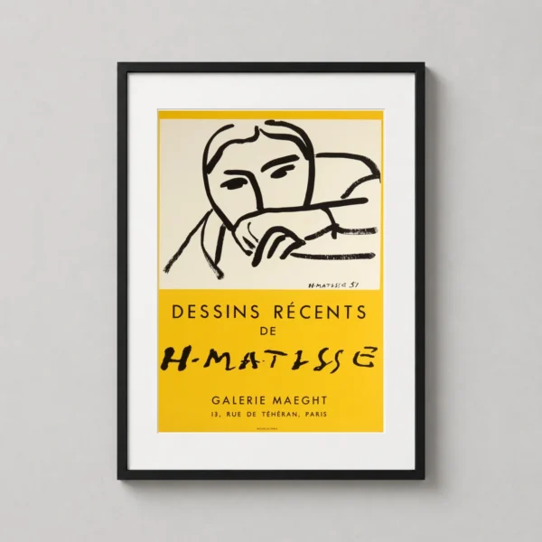 Henri Matisse Dessins Récents Galerie Maeght Exhibition Art Print