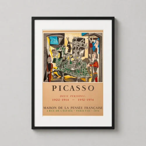 Pablo Picasso Maison de la Pensee 1954 Exhibition Cubist Art Print