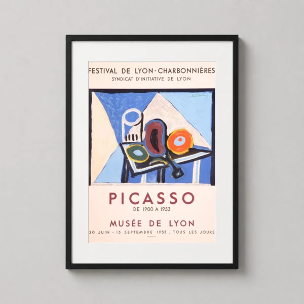 Pablo Picasso Festival de Lyon 1953 Still Life Exhibition Art Print