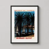 Bernard Buffet Cannes 1960 Vintage Exhibition Art Print