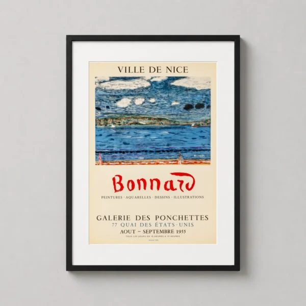 Pierre Bonnard Ville de Nice Galerie des Ponchettes Art Print