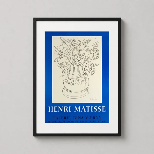 Henri Matisse Galerie Dina Vierny Still Life Floral Art Print