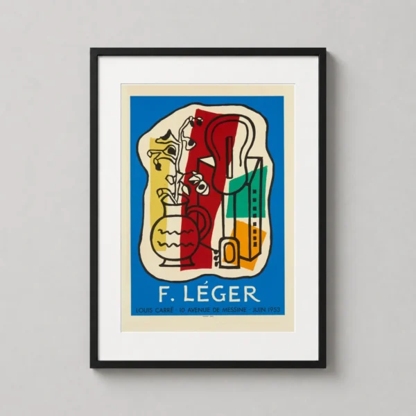 Fernand Léger Galerie Louis Carré 1953 Abstract Still Life Wall Art Print