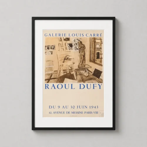 Raoul Dufy 1943 Galerie Louis Carre Atelier Exhibition Art Print