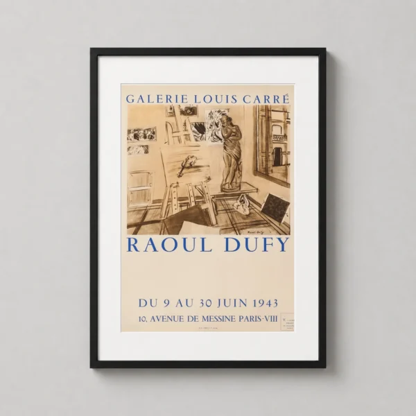 Raoul Dufy 1943 Galerie Louis Carre Atelier Exhibition Art Print