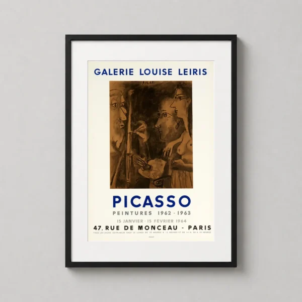 Pablo Picasso Galerie Louise Leiris 1964 Vintage Exhibition Print