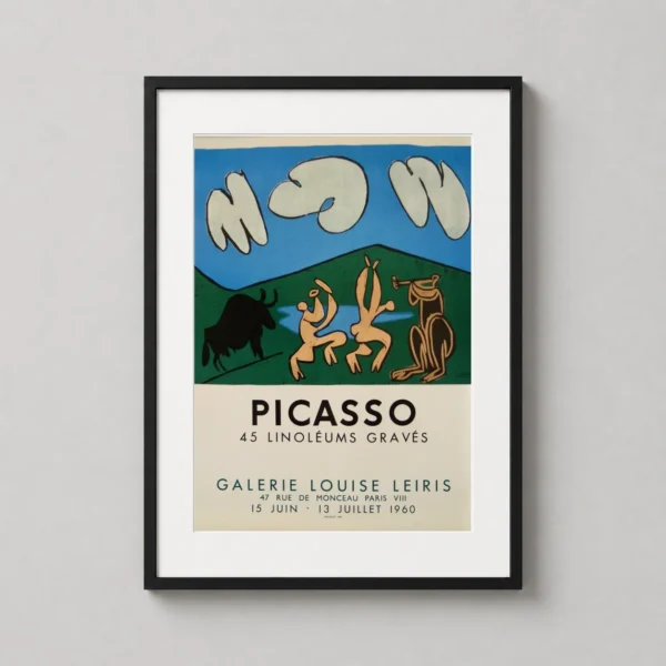 Picasso Galerie Louise Leiris 1960 Faun and Bull Art Print