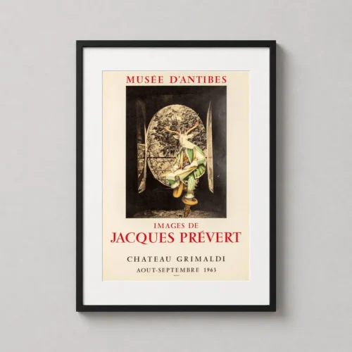Jacques Prévert Surreal Deer Exhibition, Chateau Grimaldi Art Print