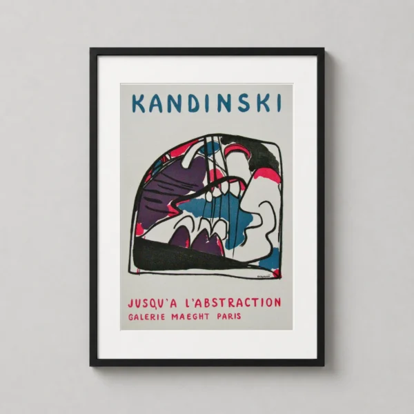 Kandinsky Jusqu'a l'abstraction Galerie Maeght Paris Art Print