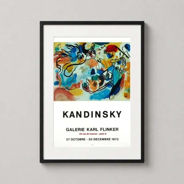Wassily Kandinsky Galerie Flinker 1972 Exhibition Art Print