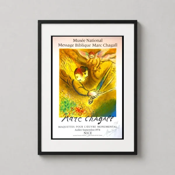 Marc Chagall Message Biblique 1974 Nice Exhibition Art Print