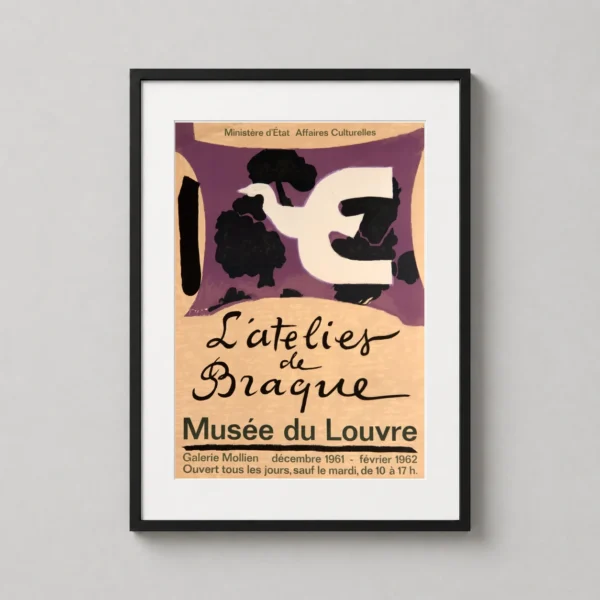 Georges Braque L'atelier de Braque White Dove Vintage Art Print