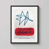Georges Braque L'Oiseau 1956 Edinburgh Exhibition Art Print