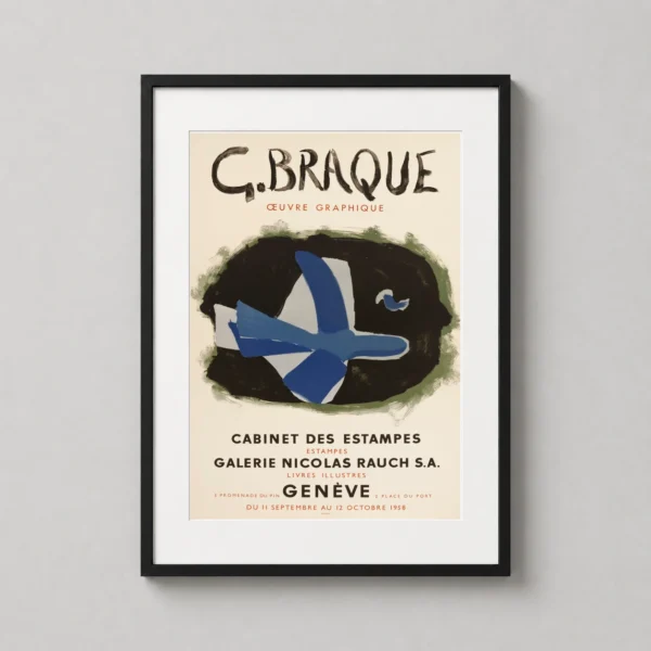 Georges Braque L'Oiseau des forêts 1958 Exhibition Art Print